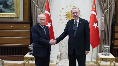 رجب طيب أردوغان ودولت بهجلي (وسائل إعلام تركية)
