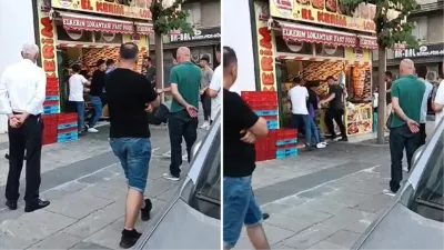 مواطن تركي يهاجم مطعماً سورياً في سلطان غازي