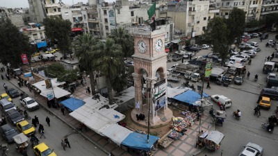 ساحة الساعة في مدينة إدلب - رويترز