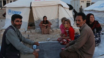 لاجئون سوريون في إربيل