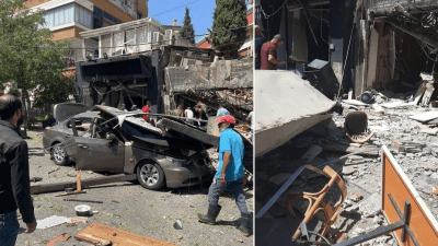 9 إصابات بانفجار أسطوانة غاز بأحد مطاعم منطقة المزة في دمشق - إنترنت
