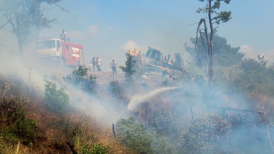 الحرائق تشتعل في ريف اللاذقية ـ رويترز