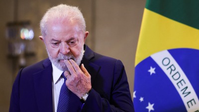 الرئيس البرازيلي خلال مؤتمر صحفي في نيودلهي ـ رويترز