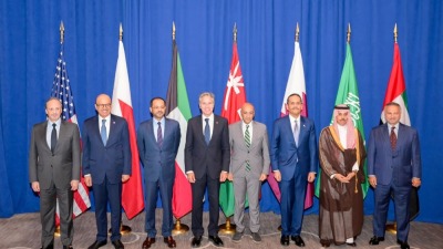 اجماع وزراء مجلس التعاون الخليجي مع وزير الخارجية الأميركي