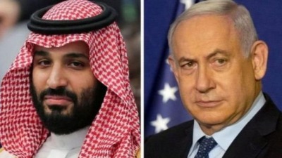 رئيس الوزراء الإسرائيلي بنيامين نتنياهو وولي العهد السعودي محمد بن سلمان - رويترز