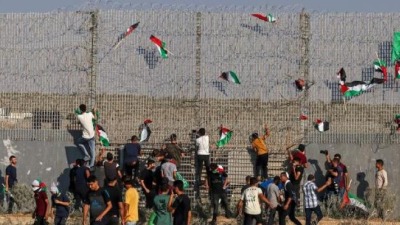إصابة 9 فلسطينيين برصاص الاحتلال الإسرائيلي خلال تفريق مظاهرة على حدود غزة