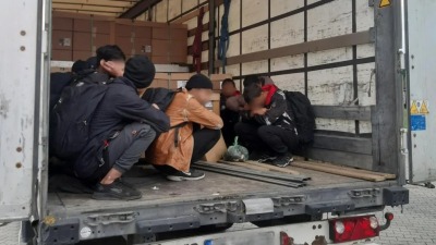 توقف طالبي اللجوء إثر عمليات تفتيش بالقرب من الحدود الألمانية البولندية - أيلول 2022 (الشرطة الألمانية)
