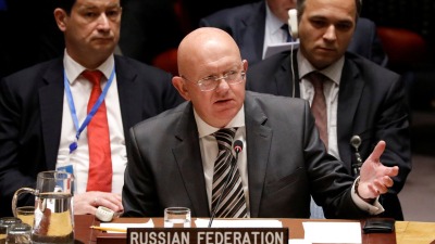  مندوب روسيا الدائم لدى مجلس الأمن، فاسيلي نيبينزيا