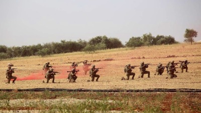 تدريبات الجيش الوطني في الشمال السوري (تويتر)