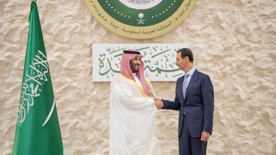 بشار الأسد وولي العهد السعودي محمد بن سلمان