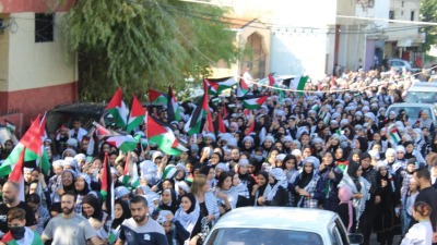 تظاهرات في مخيمات الفلسطينيين في لبنان