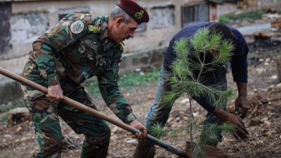 الجيش الوطني: سنزرع 100 ألف شجرة للحد من التصحر شمالي سوريا