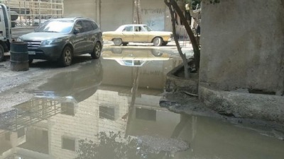 مياه الصرف الصحي تغزو منازل جديدة عرطوز بريف دمشق