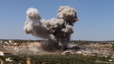 قصف روسي على محافظة إدلب - أرشيفية