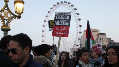 مظاهرة دعما لغزة في لندن، 25 تشرين الثاني ـ رويترز