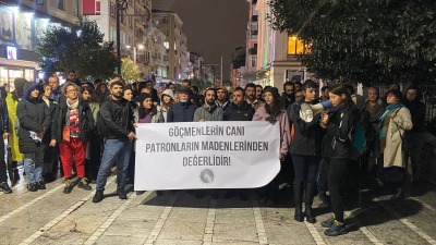 وقفة احتجاجية في إسطنبول (evrensel)