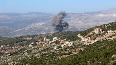 قصف إسرائيلي سابق على أطراف بلدة "عيتا الشعب" جنوبي لبنان - 4 تشرين الثاني 2023 (الأناضول)