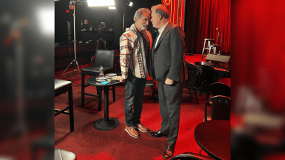 بيرس مورجان والإعلامي المصري الساخر باسم يوسف