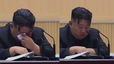 زعيم كوريا الشمالية "كيم جونغ أون" يجهش بالبكاء.. ما السبب؟