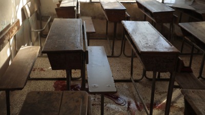 قصف على مدرسة في آفس 2 كانون الأول الجاري - الدفاع المدني