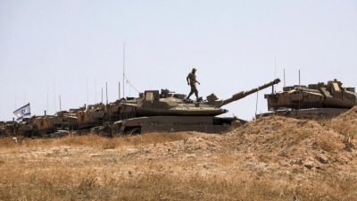 دبابات لجيش الاحتلال الإسرائيلي في الجولان (AFP)