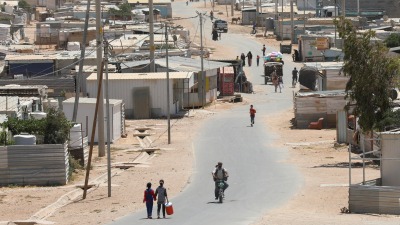 مخيم الزعتري للاجئين السوريين في مدينة المفرق الأردنية - رويترز