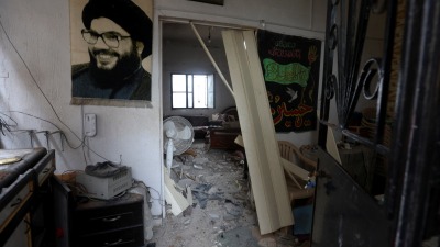 منزل تضرر خلال القصف الإسرائيلي في الأسابيع الأخيرة، قبل سريان الهدنة بين حماس وإسرائيل،