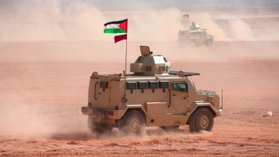 آلية تابعة للجيش الأردني