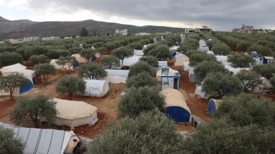 مخيم للنازحين شمال غربي سوريا ـ (الدفاع المدني ـ إكس)