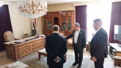  مكتب في سفارة النظام السوري في الرياض (تويتر)