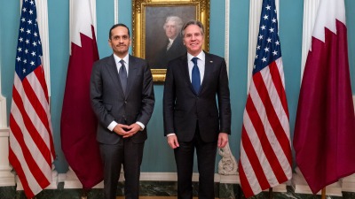 وزير خارجية قطر ونظيره الأميركي