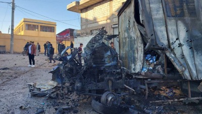 آثار القصف على سرمين بريف إدلب - متداول