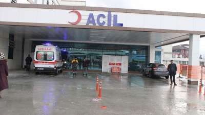 مدخل الطوارئ في مشفى تركي (وسائل إعلام تركية)