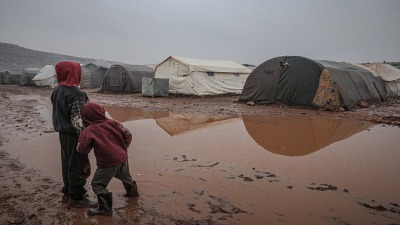 مخيم للنازحين في شمال غربي سوريا - الأناضول