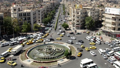 صورة لأحد شوارع العاصمة دمشق (AFP)