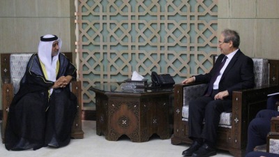 وزير خارجية النظام السوري يتسلم أوراق اعتماد أول سفير إماراتي بعد التطبيع