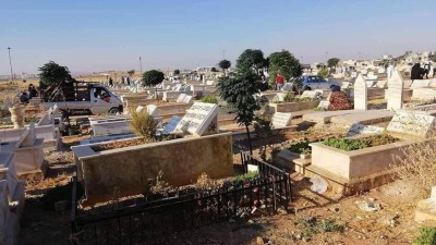 صورة أرشيفية لـ"المقبرة الإسلامية الحديثة" في حلب - (فيس بوك)