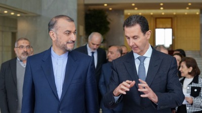 وزير الخارجية الإيراني يلتقي بشار الأسد في العاصمة دنشق - 23 آذار 2023 (رئاسة الجمهورية العربية لاسورية)