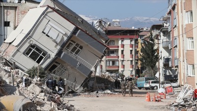 جانب من الدمار في هاتاي عقب زلزال 6 من شباط ـ الأناضول