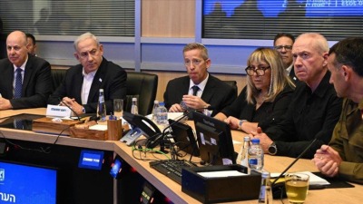 اجتماع مجلس الحرب الإسرائيلي ـ الأناضول