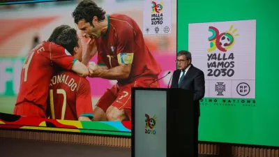 رسميا.. الكشف عن شعار كأس العالم 2030 ورونالدو يتقدم سفراء المونديال
