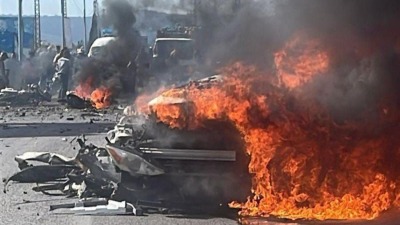 استهداف سيارة جنوبي لبنان
