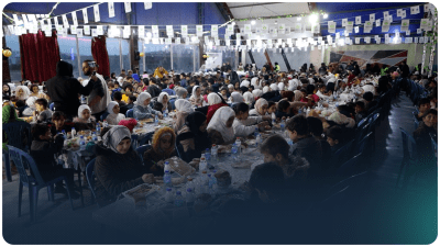 ألف طفل يتيم يجتمعون على مائدة الإفطار في اعزاز بريف حلب