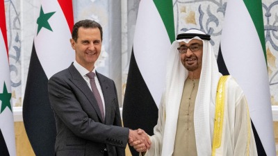 بشار الأسد ومحمد بن زايد