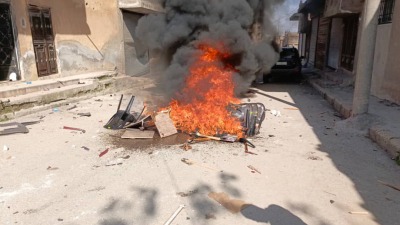 يحملون قنابل ومولوتوف.."الشبيبة الثورية" تحرق مقراً للوطني الكردي في عين العرب