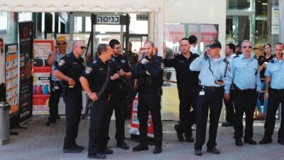 الشرطة الإسرائيلية في مكان حادثة الطعن عام 2018 ـ AFP
