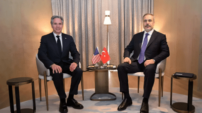 وزير الخارجية التركي هاكان فيدان يلتقي نظيره الأميركي في الرياض