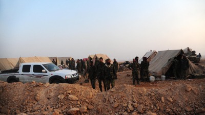 ميليشيات موالية للنظام السوري في البوكمال شرقي سوريا ـ AFP