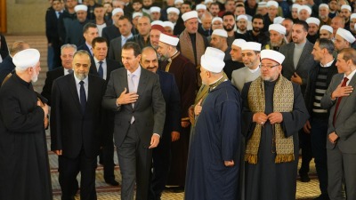 بشار الأسد في صلاة العيد